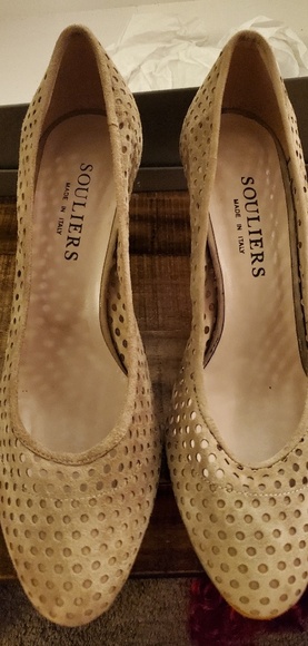 Souliers beige heels - Picture 2 of 6